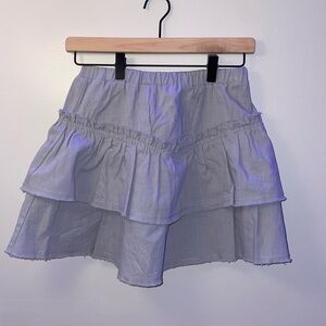 Kirious Ruffle Denim Skirt
